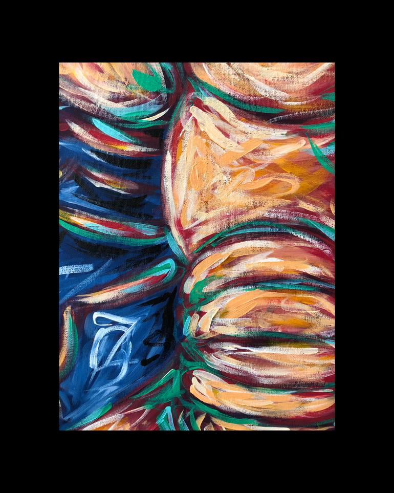 Original Abstract Animal Painting by Carrie Hutchinson