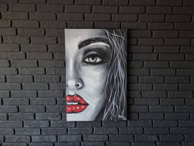 Original Pop Art People Painting by Ann Pro
