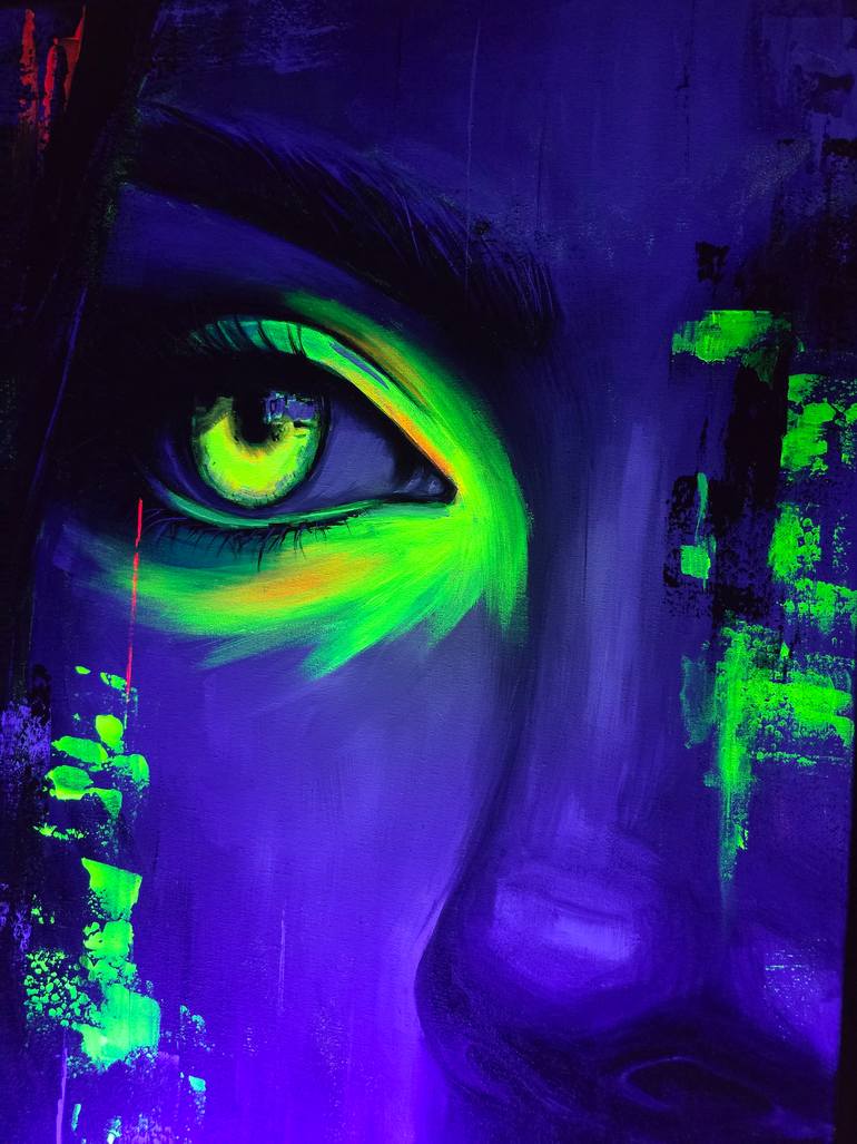 Original Black & White Pop Culture/Celebrity Painting by Ann Pro