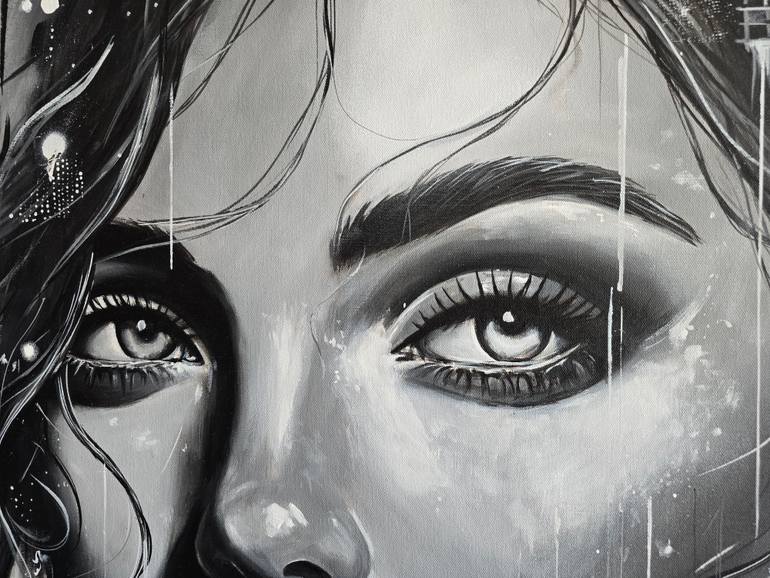 Original Abstract Expressionism Women Painting by Ann Pro