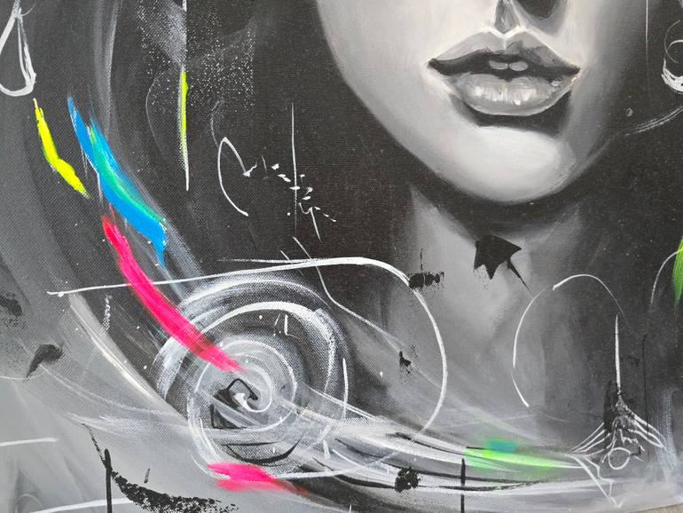 Original Abstract Animal Painting by Ann Pro