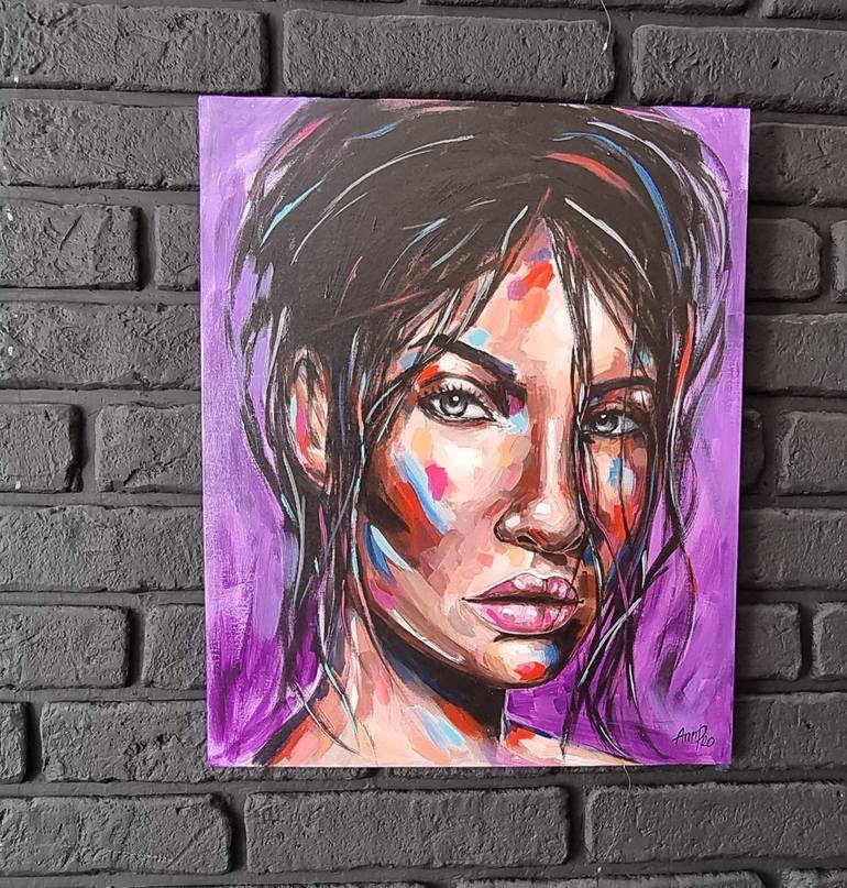 Original Expressionism Pop Culture/Celebrity Painting by Ann Pro