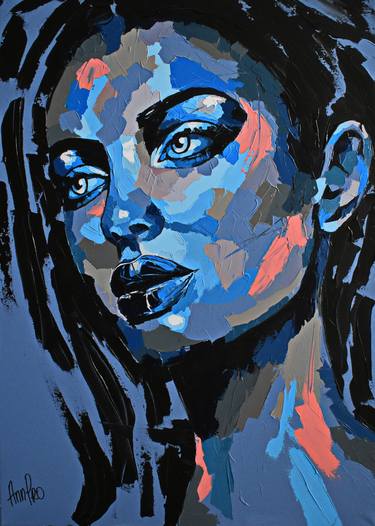 Original Abstract Expressionism Pop Culture/Celebrity Paintings by Ann Pro
