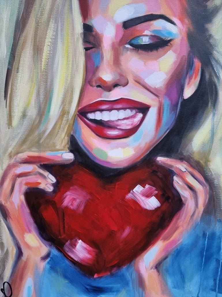 Original Expressionism People Painting by Ann Pro
