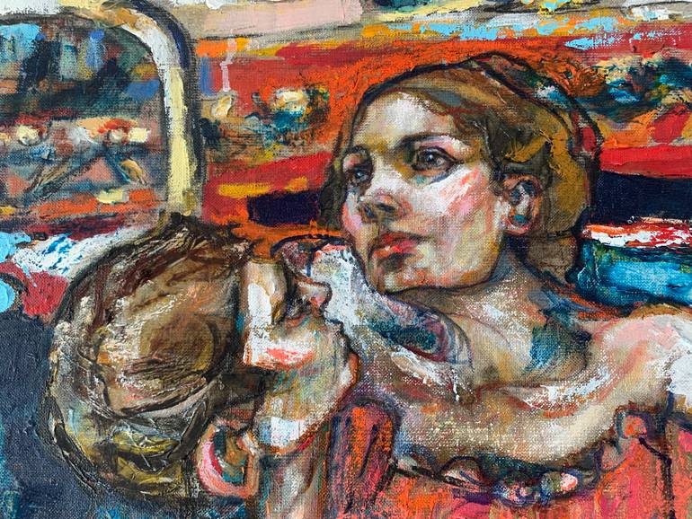 Original Impressionism Love Painting by Loic Allemand