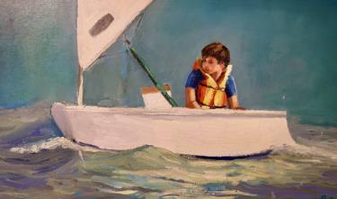 Print of Figurative Boat Paintings by Pilar Quiros