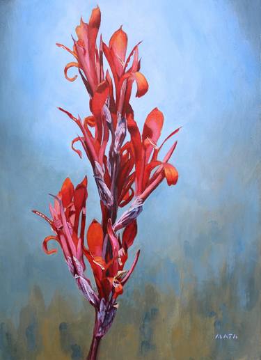 Original Realism Floral Painting by Andre Mata