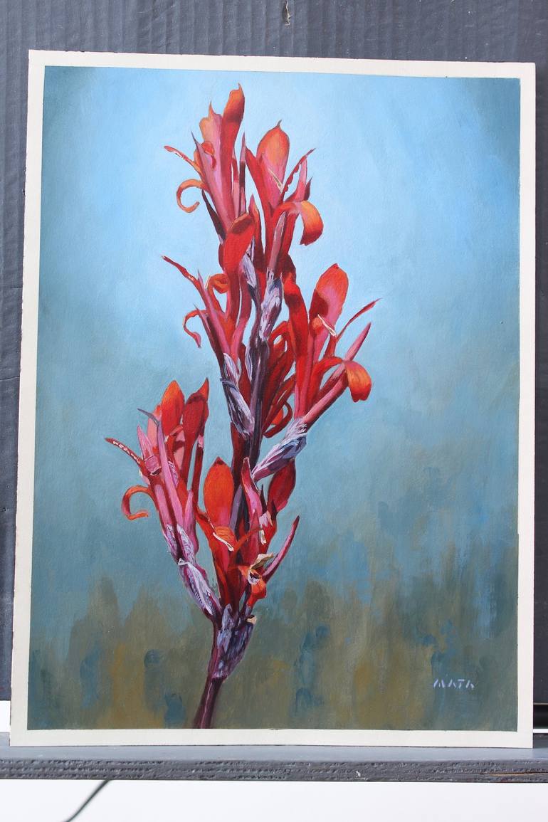 Original Realism Floral Painting by Andre Mata