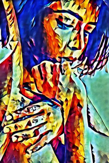 Print of Abstract Expressionism People Digital by Vivek Srivastava