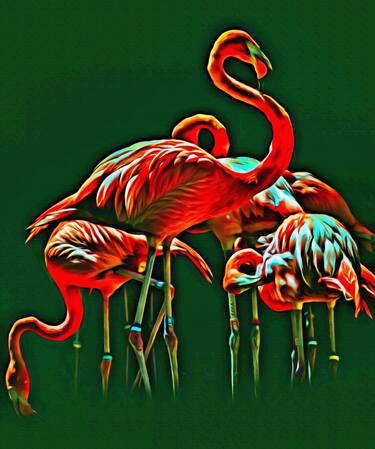 Print of Abstract Expressionism Animal Digital by Vivek Srivastava