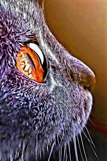 Print of Abstract Expressionism Cats Digital by Vivek Srivastava