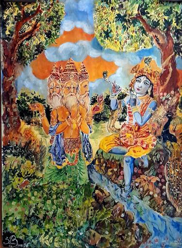 Original Fine Art Religious Paintings by Soham Biswas