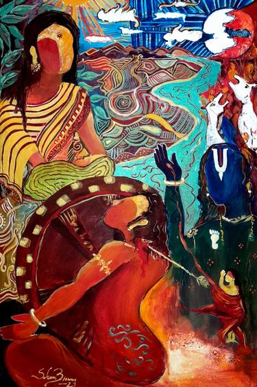 Original Abstract Classical mythology Paintings by Soham Biswas