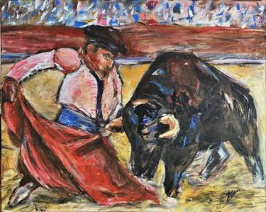 Original Impressionism Animal Painting by Emilio Balvanera