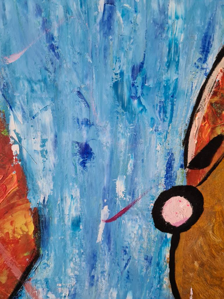 Original Abstract Expressionism People Painting by Emilio Balvanera