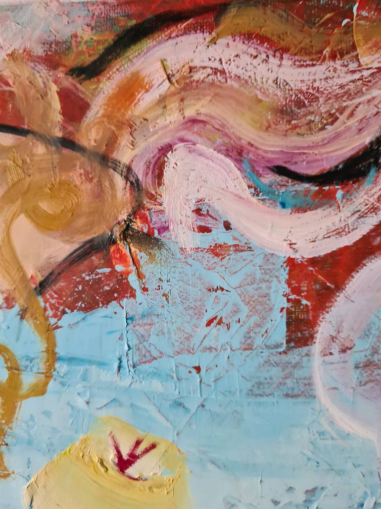 Original Abstract Expressionism People Painting by Emilio Balvanera