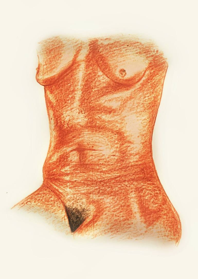 NUDE LIFE MODEL Drawing by Lauren Pucci | Saatchi Art