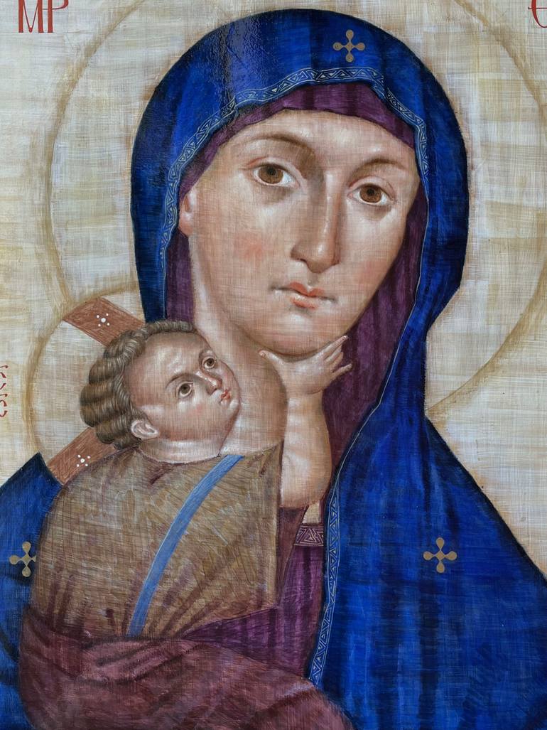 Original Classicism Religion Painting by Viktoriia Kolosovska