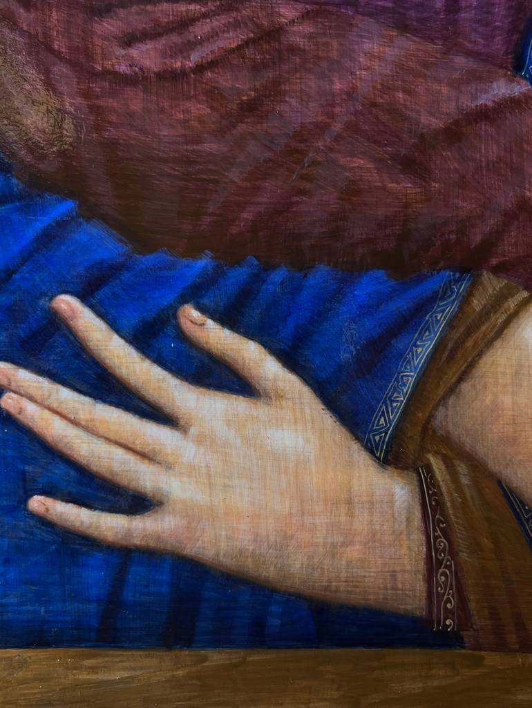 Original Classicism Religion Painting by Viktoriia Kolosovska