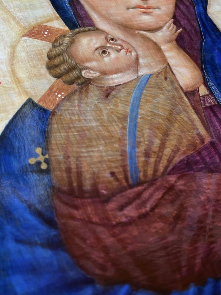 Original Classicism Religion Painting by Viktoriia Kolosovska