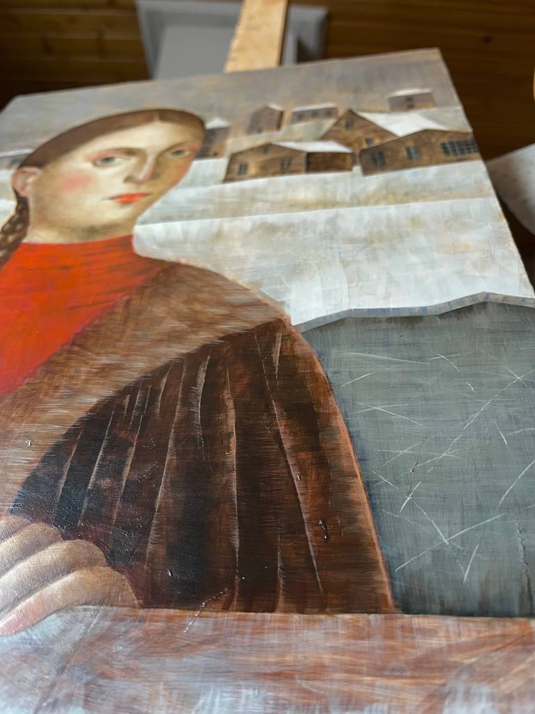 Original Renaissance Women Painting by Viktoriia Kolosovska