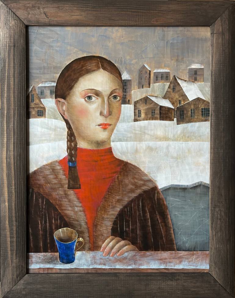 Original Renaissance Women Painting by Viktoriia Kolosovska