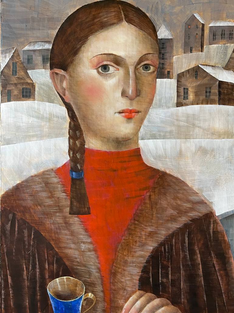 Original Renaissance Women Painting by Viktoriia Kolosovska