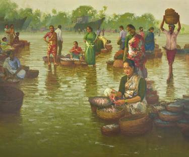 Original Realism Landscape Paintings by paresh thukrul