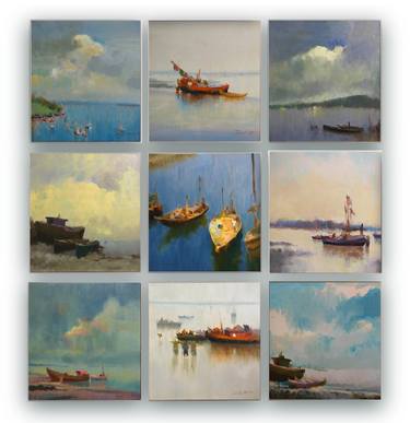 Print of Seascape Paintings by paresh thukrul