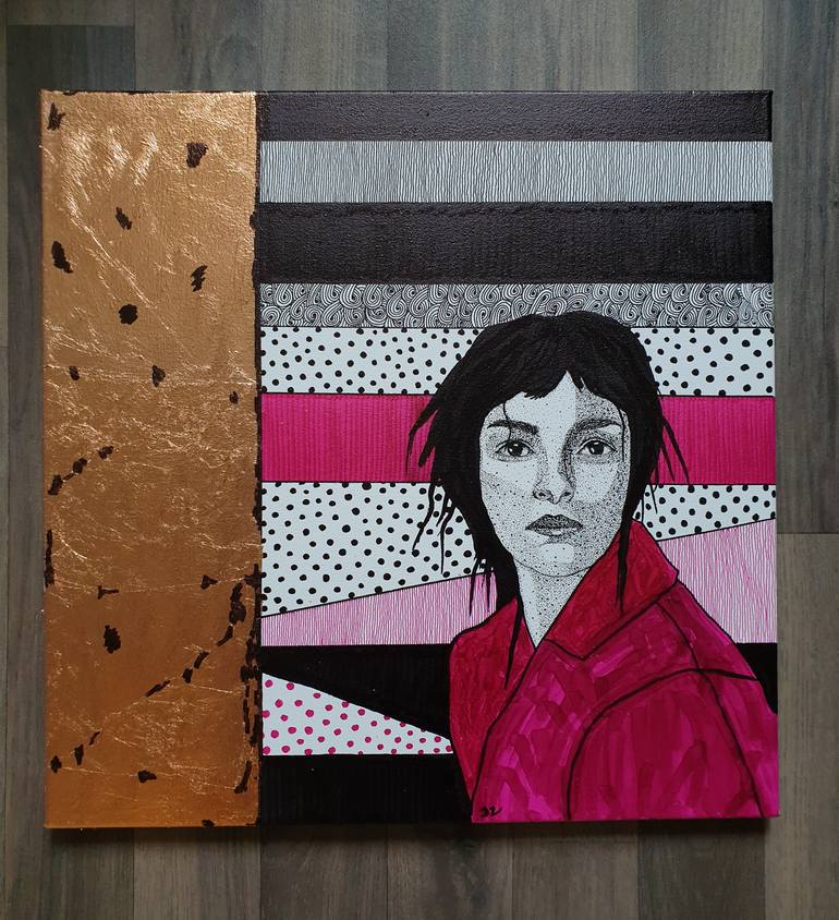 Original Art Deco Women Painting by Daria Zaseda