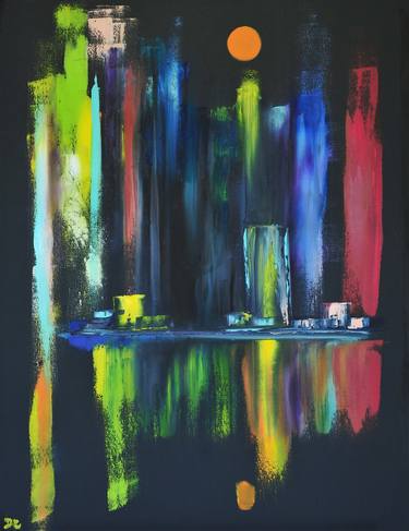 Print of Abstract Expressionism Cities Paintings by Daria Zaseda