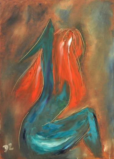 Print of Abstract Expressionism Women Paintings by Daria Zaseda