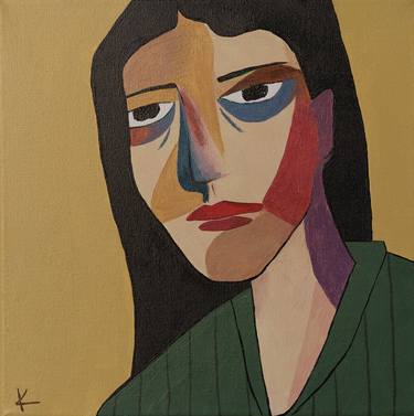 Original Cubism Portrait Paintings by Katya Martynova