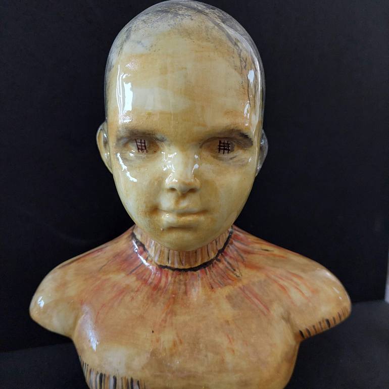 Original 3d Sculpture Portrait Sculpture by Edna Dali