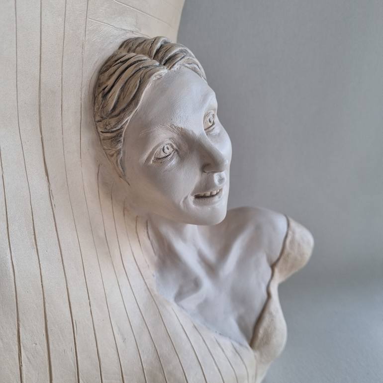 Original Figurative Love Sculpture by Edna Dali