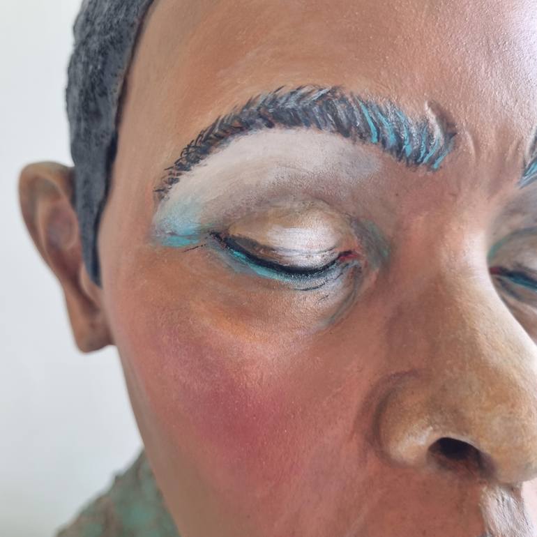 Original Figurative Love Sculpture by Edna Dali