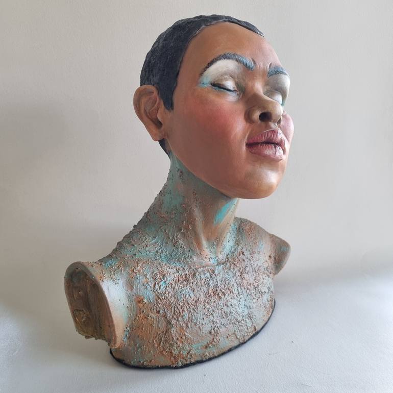 Original Figurative Love Sculpture by Edna Dali