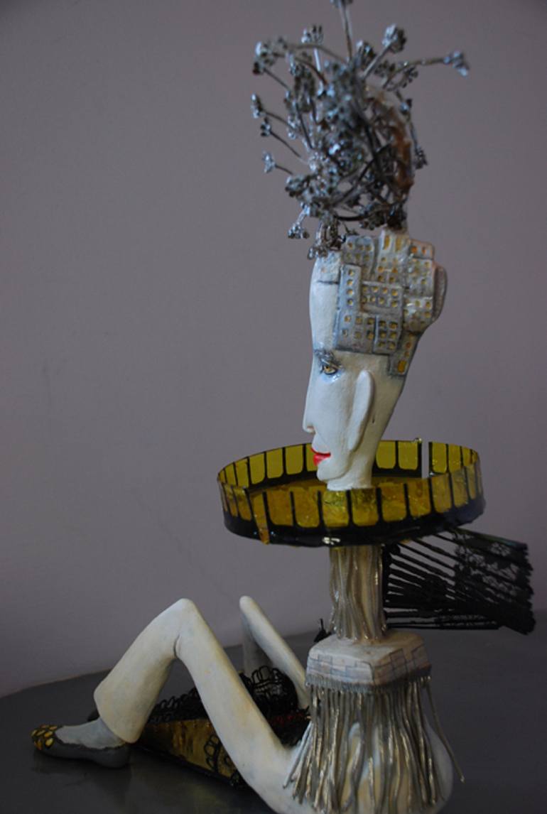 Original Figurative Men Sculpture by Edna Dali