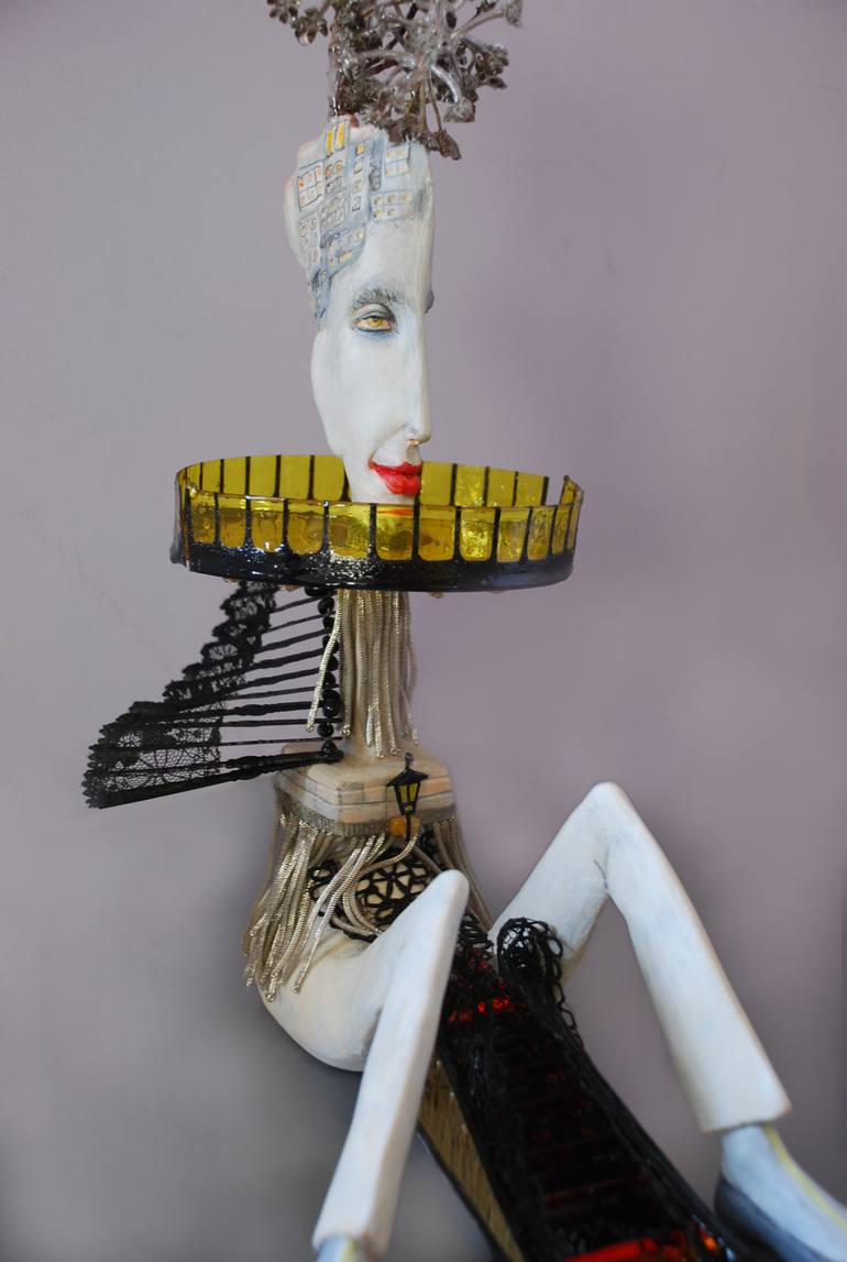 Original Figurative Men Sculpture by Edna Dali