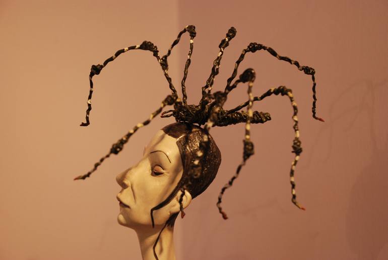 Original Figurative People Sculpture by Edna Dali