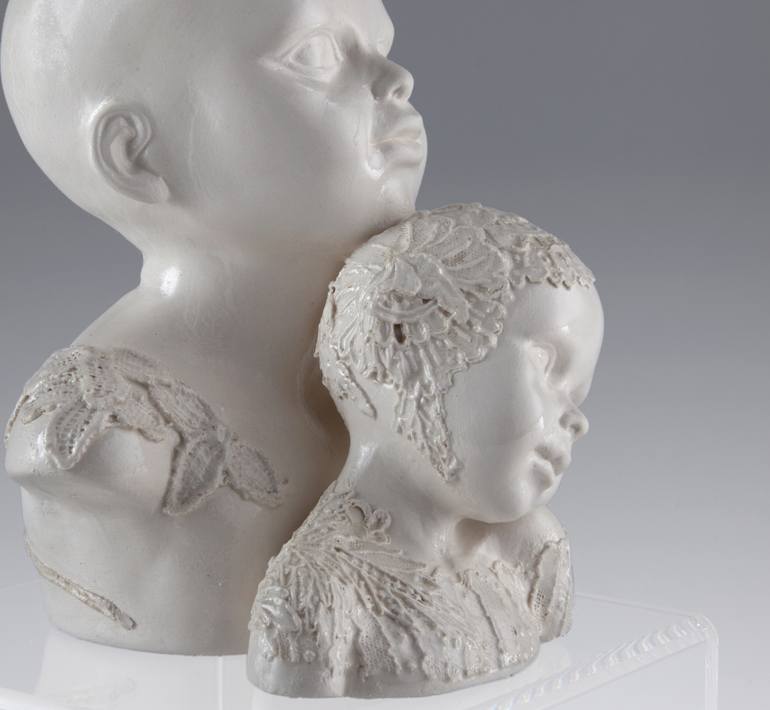 Original Figurative Children Sculpture by Edna Dali