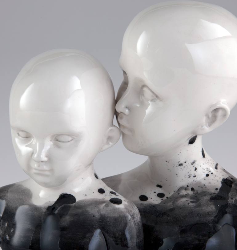 Original Figurative Children Sculpture by Edna Dali