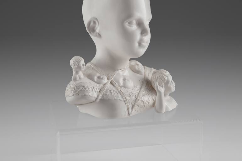 Original Family Sculpture by Edna Dali