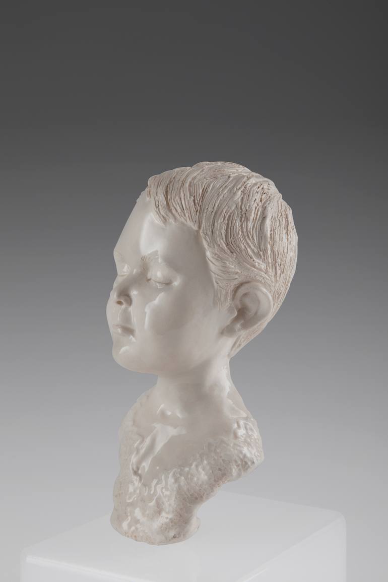 Original Figurative Children Sculpture by Edna Dali