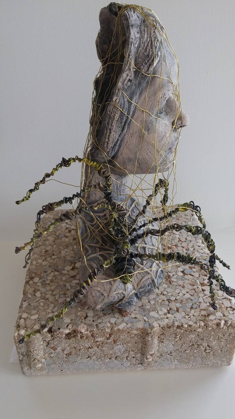 Original Figurative Culture Sculpture by Edna Dali