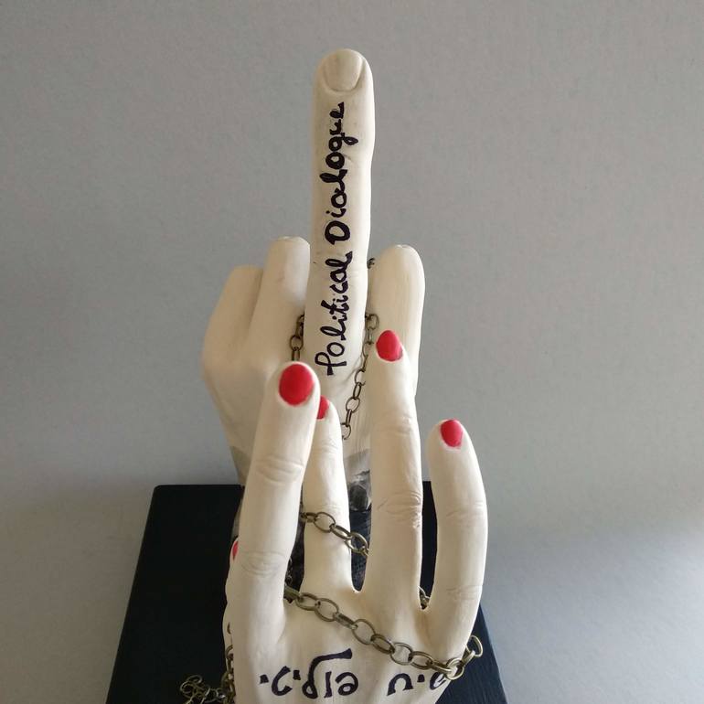 Original Conceptual Political Sculpture by Edna Dali