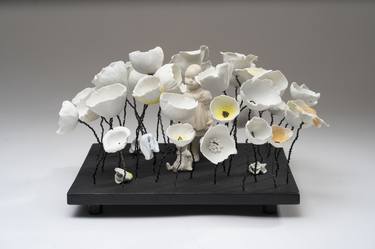 Original Floral Sculpture by Edna Dali