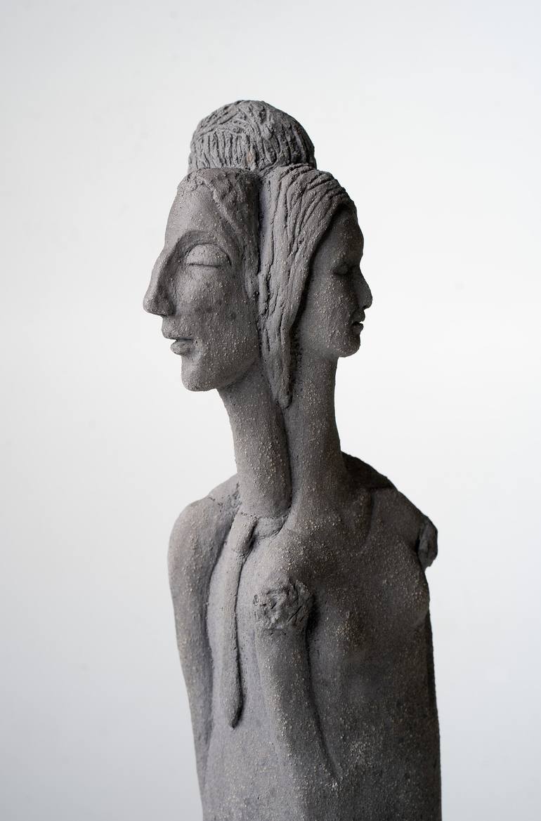 Original People Sculpture by Edna Dali