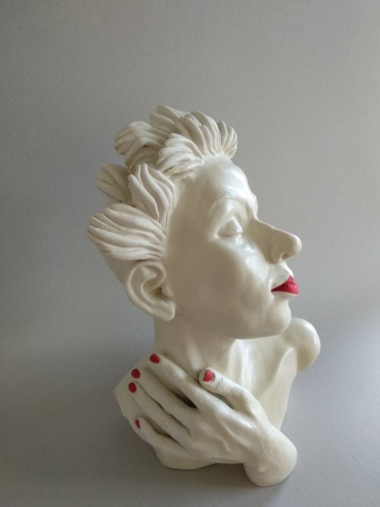 Original Figurative Love Sculpture by Edna Dali