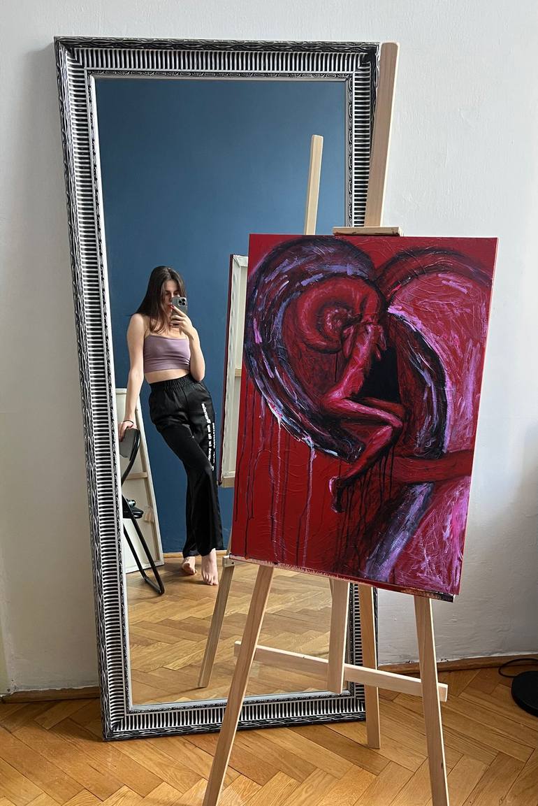 Original Erotic Painting by Daryna Nesterenko